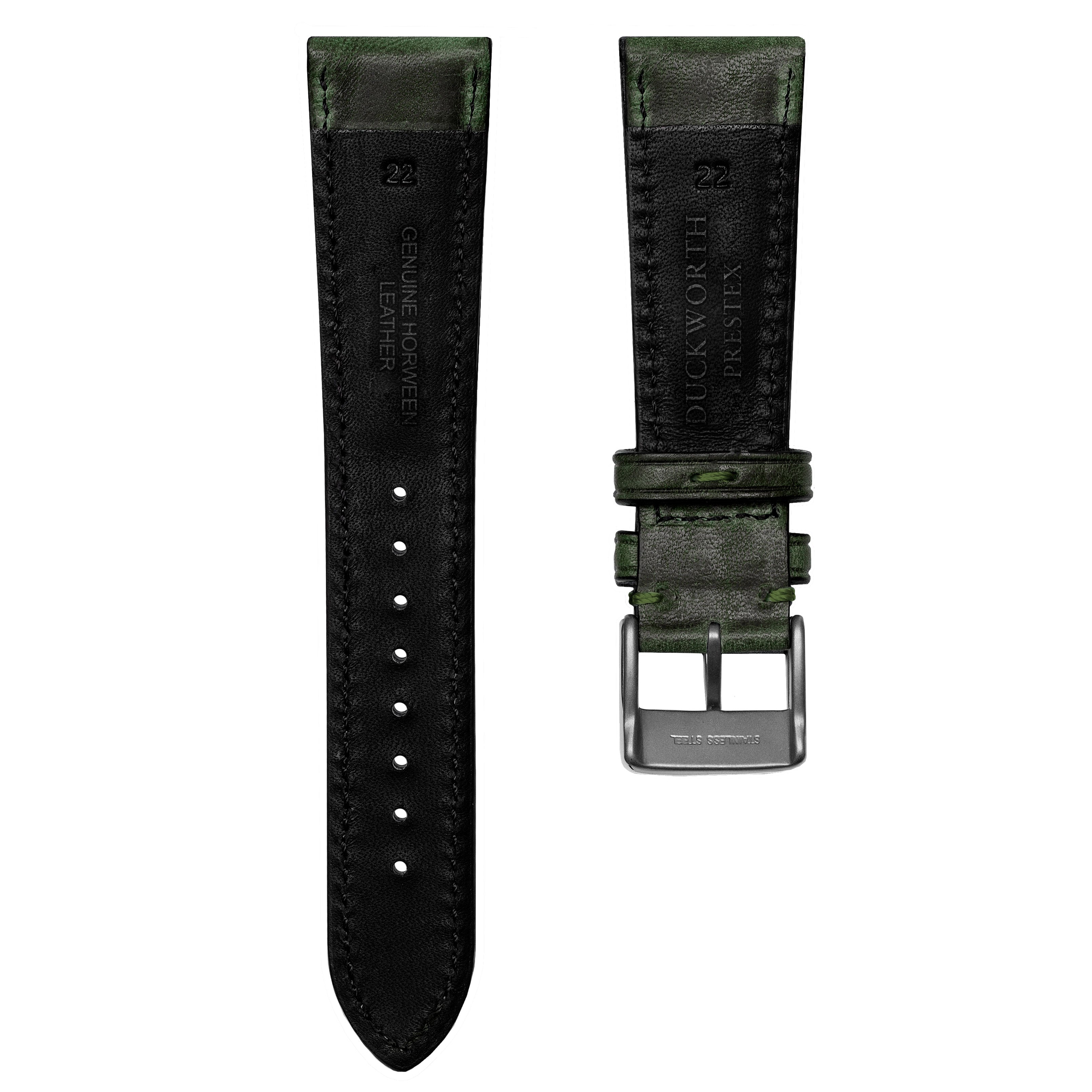 Dark Green Horween Genuine Leather Strap – Duckworth Prestex