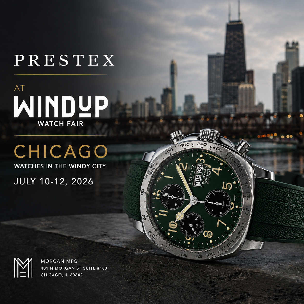 Prestex Returns to Windup Watch Fair Chicago 2026