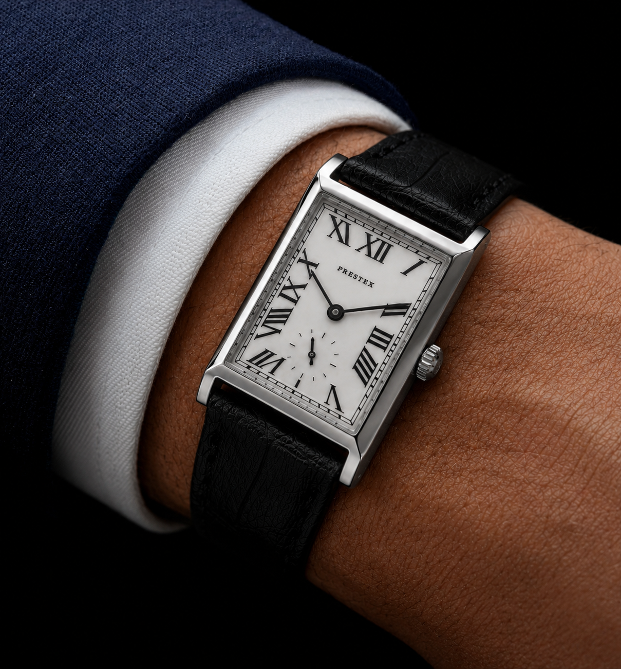 Prestex Parker White Roman Watch