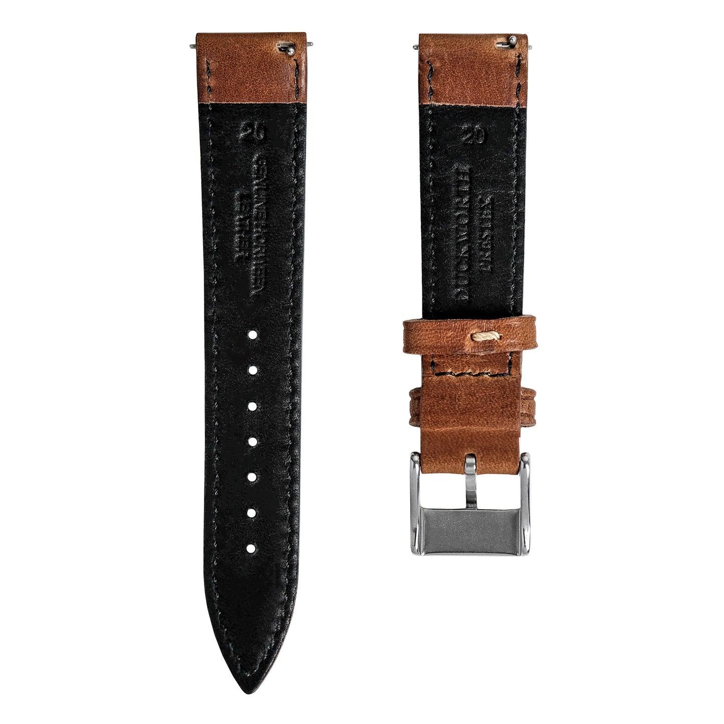
                  
                    Light Brown Horween Genuine Leather Strap
                  
                